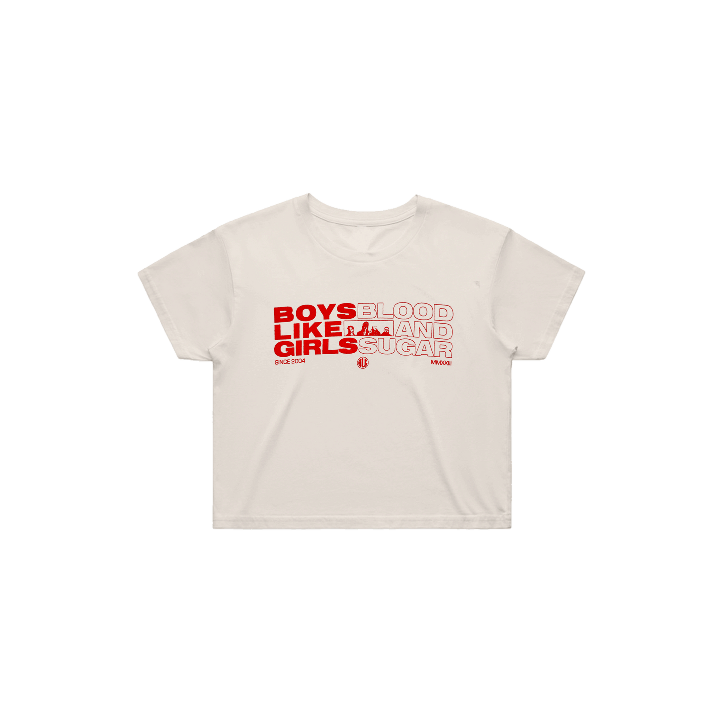 Text Block Crop Tee