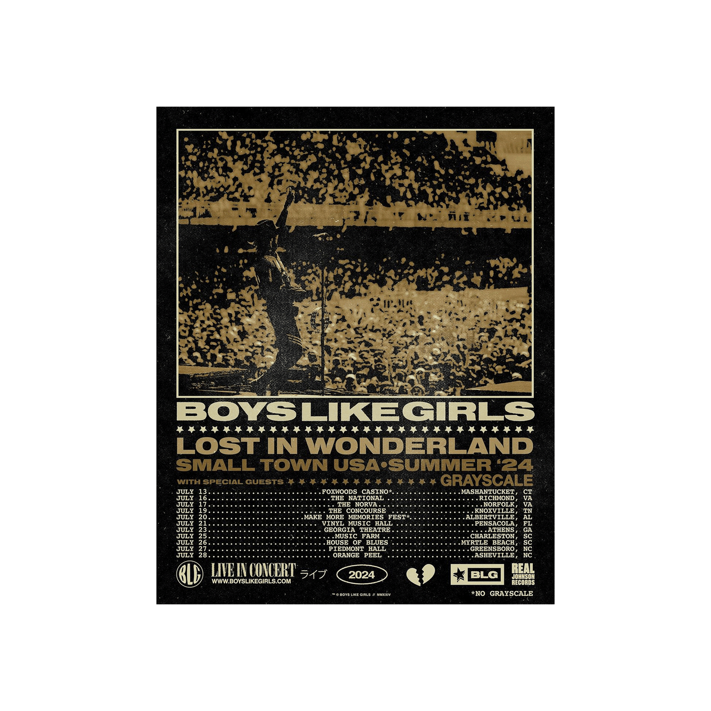 Lost in Wonderland 2024 Tour Poster