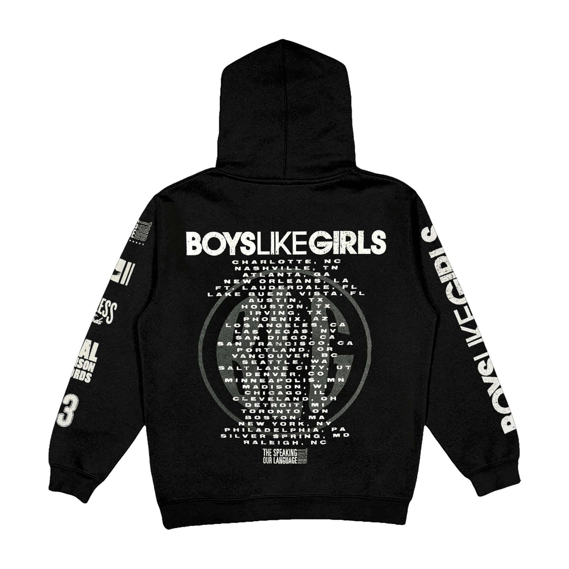 Tour Date Hoodie – Boys Like Girls Tour Date Hoodie – Boys Like Girls